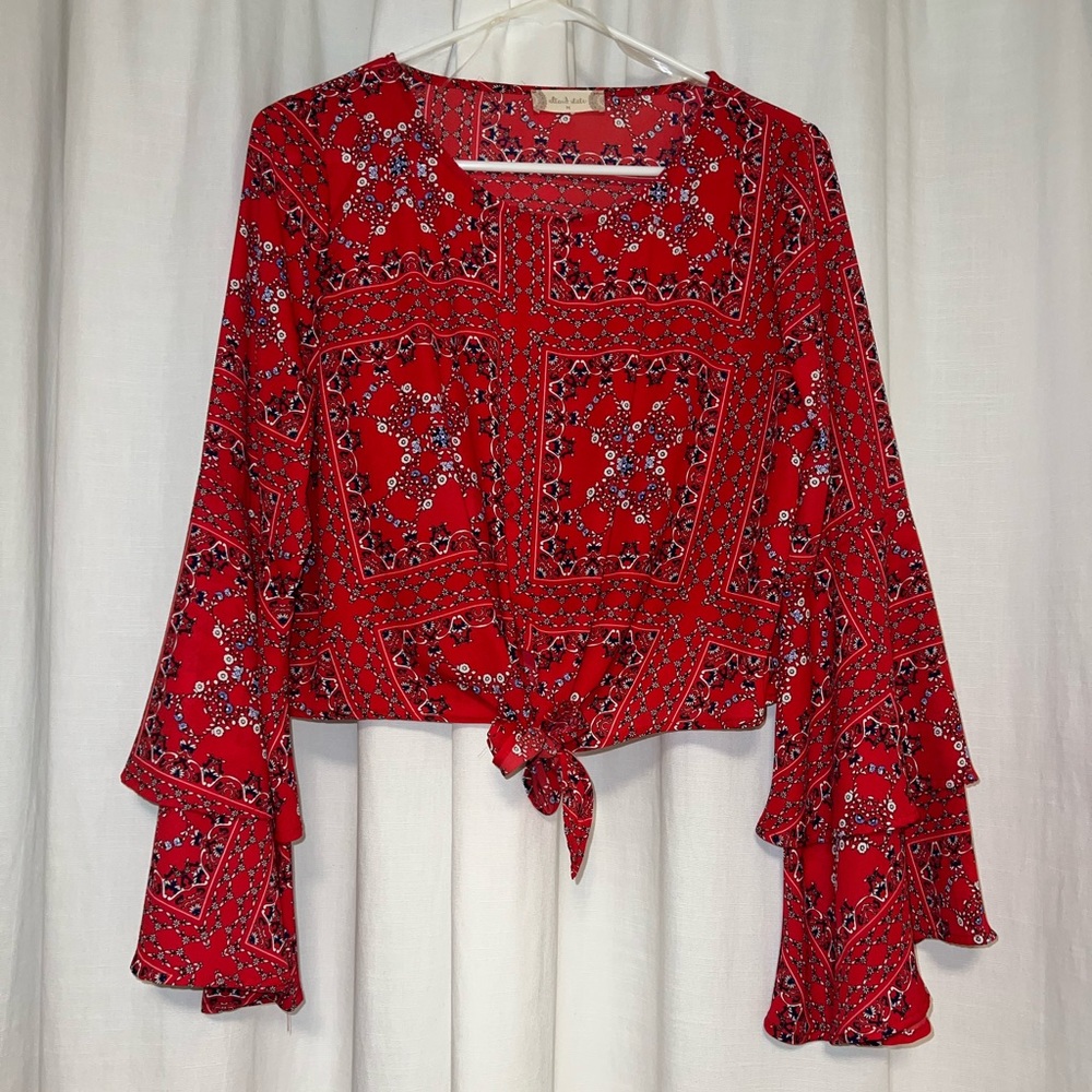 Altard State Bell Sleeve Crop Top